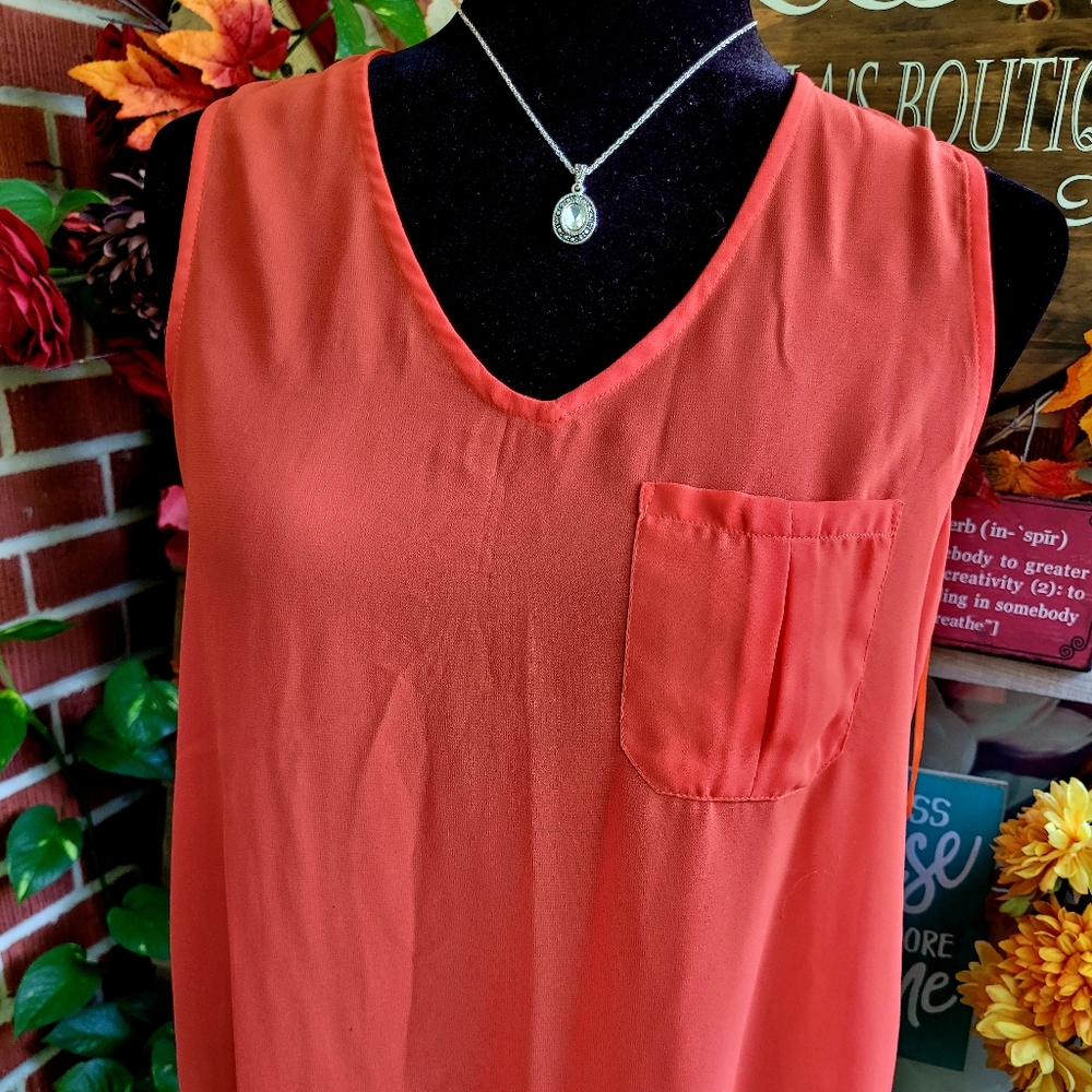 Olive + Oak Sheer Top
